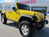 2008 Detonator Yellow Jeep Wrangler Unlimited Rubicon 4x4 #58238820