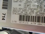 2012 Tacoma Color Code for Silver Streak Mica - Color Code: 1E7