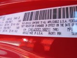 2012 Wrangler Unlimited Color Code for Flame Red - Color Code: PR4