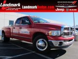 Flame Red Dodge Ram 3500 in 2004
