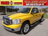 2008 Detonator Yellow Dodge Ram 1500 Big Horn Edition Quad Cab 4x4 #58387250