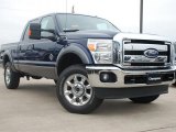 2012 Dark Blue Pearl Metallic Ford F250 Super Duty Lariat Crew Cab 4x4 #58396602