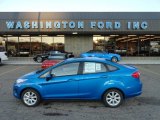 2012 Blue Candy Metallic Ford Fiesta SE Sedan #58396844