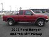 Toreador Red Metallic Ford Ranger in 2003