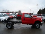 2012 Vermillion Red Ford F350 Super Duty XL SuperCab 4x4 Dually Chassis #58447534