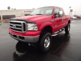 2007 Red Clearcoat Ford F250 Super Duty XLT SuperCab 4x4 #58447807