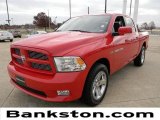 2011 Flame Red Dodge Ram 1500 Sport Crew Cab 4x4 #58447408