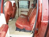 2008 Ford F250 Super Duty King Ranch Crew Cab 4x4 Camel/Chaparral Leather Interior
