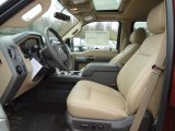 2012 Ford F250 Super Duty Lariat Crew Cab 4x4 Adobe Interior