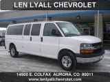 2011 Summit White Chevrolet Express LT 3500 Extended Passenger Van #58501450