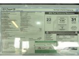 2012 Volkswagen Passat 2.5L SE Window Sticker