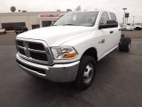 2012 Bright White Dodge Ram 3500 HD ST Crew Cab 4x4 Dually Chassis #58555466