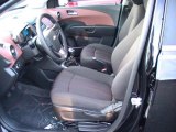 2012 Chevrolet Sonic LT Hatch Jet Black/Brick Interior