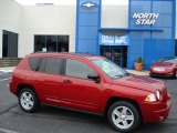 2009 Inferno Red Crystal Pearl Jeep Compass Sport #58555356