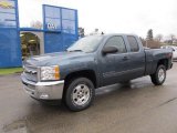2012 Blue Granite Metallic Chevrolet Silverado 1500 LT Extended Cab 4x4 #58607950