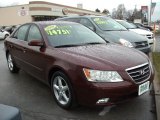 2009 Dark Cherry Red Hyundai Sonata SE V6 #58608395