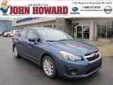 2012 Marine Blue Pearl Subaru Impreza 2.0i Premium 4 Door #58608325