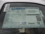 2012 Ford F350 Super Duty King Ranch Crew Cab 4x4 Dually Window Sticker