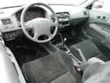 2000 Honda Civic EX Coupe Dark Gray Interior