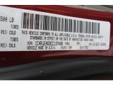 2012 Grand Cherokee Color Code for Deep Cherry Red Crystal Pearl - Color Code: PRP
