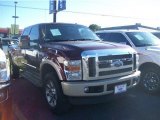 Royal Red Metallic Ford F350 Super Duty in 2009