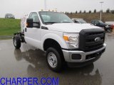 2012 Oxford White Ford F350 Super Duty XL Regular Cab 4x4 Chassis #58724581