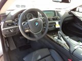 2012 BMW 6 Series 640i Coupe Black Nappa Leather Interior