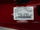 2012 G Color Code for Vibrant Red - Color Code: A54
