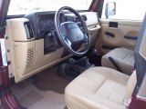 2001 Jeep Wrangler SE 4x4 Camel Interior