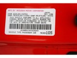 1997 Mitsubishi 3000GT SL Info Tag