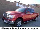 2012 Red Candy Metallic Ford F150 Lariat SuperCrew 4x4 #58782433