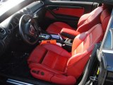 2007 Audi S4 4.2 quattro Cabriolet Red Interior