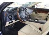 2011 Jaguar XJ XJL Supersport Parchment/Navy Blue Interior