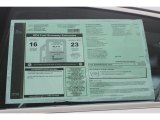 2012 Jaguar XF Portfolio Window Sticker