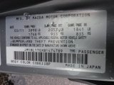 2011 MAZDA3 Color Code for Liquid Silver Metallic - Color Code: 38P