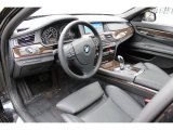 2011 BMW 7 Series ActiveHybrid 750Li Sedan Black Interior