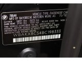 2011 BMW 7 Series ActiveHybrid 750Li Sedan Info Tag
