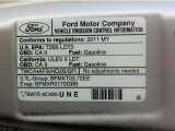 2011 Ford Edge Sport AWD Info Tag