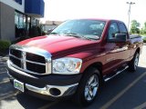 2007 Inferno Red Crystal Pearl Dodge Ram 1500 ST Quad Cab #58853095