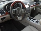 2012 Jeep Grand Cherokee Overland 4x4 Dark Frost Beige/Light Frost Beige Interior