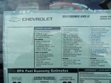 2012 Chevrolet Equinox LS AWD Window Sticker