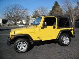 2004 Solar Yellow Jeep Wrangler SE 4x4 #58915659