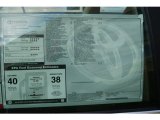 2012 Toyota Camry Hybrid XLE Window Sticker