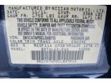 2012 Versa Color Code for Blue Onyx Metallic - Color Code: B23