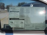 2012 Toyota Tacoma SR5 Prerunner Double Cab Window Sticker
