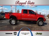 2006 Inferno Red Crystal Pearl Dodge Ram 2500 Laramie Quad Cab 4x4 #58969781