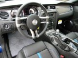 2012 Ford Mustang GT Premium Coupe Charcoal Black/Grabber Blue Interior