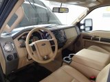 2010 Ford F250 Super Duty Lariat Crew Cab 4x4 Camel Interior