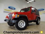 2004 Flame Red Jeep Wrangler X 4x4 #59001976