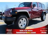 2012 Deep Cherry Red Crystal Pearl Jeep Wrangler Unlimited Sport S 4x4 #59025987